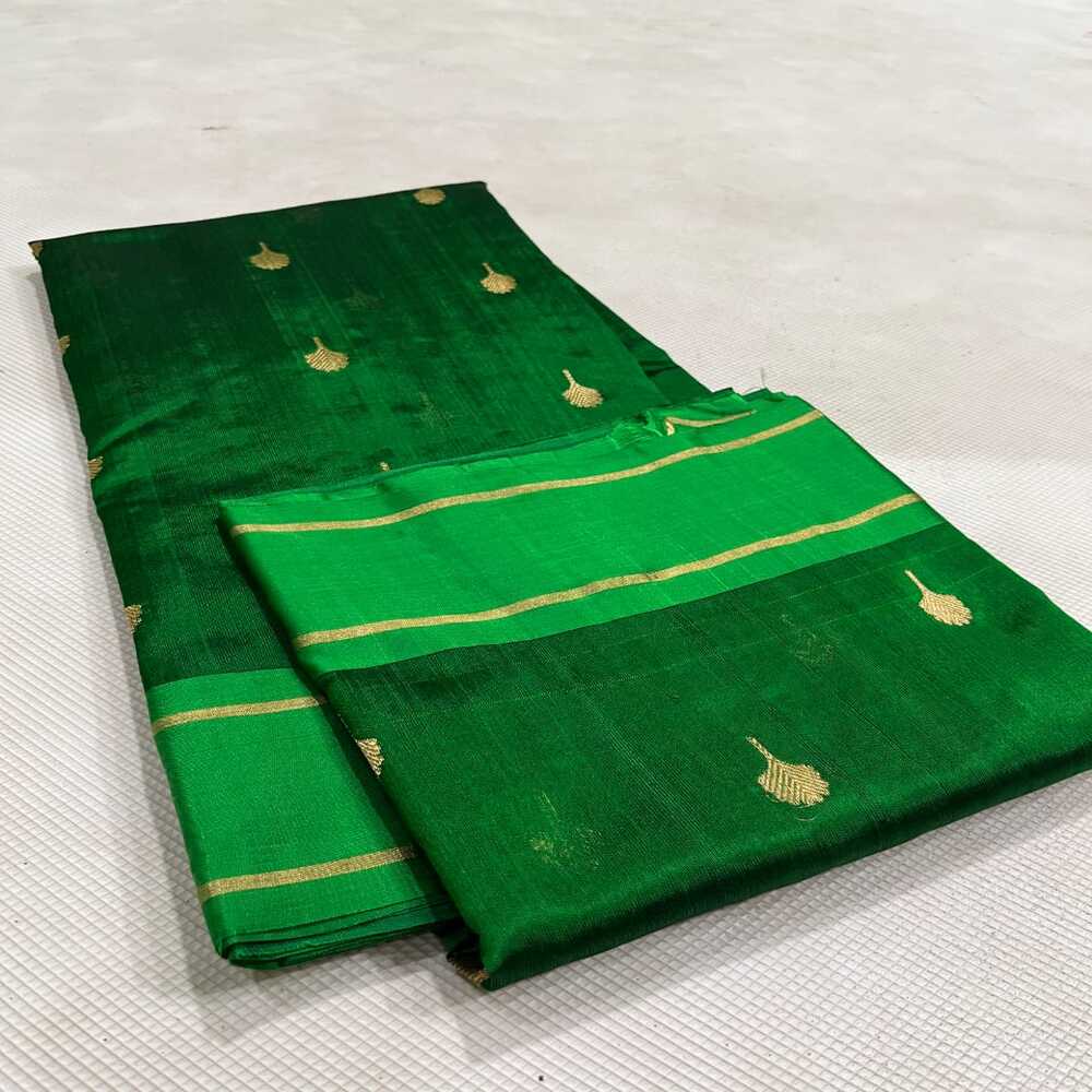 Celebrity Exclusive -Green Chanderi Pattu Silk