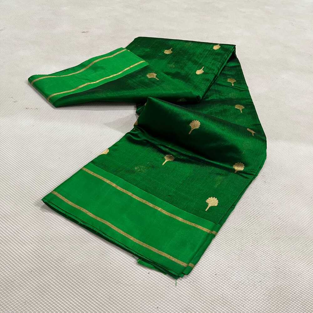 Celebrity Exclusive -Green Chanderi Pattu Silk